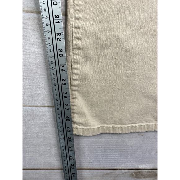 Vtg Lauren Jeans Co. Women’s 14 Cream Flare Leg Stretch Denim High Rise 90s - Picture 6 of 9